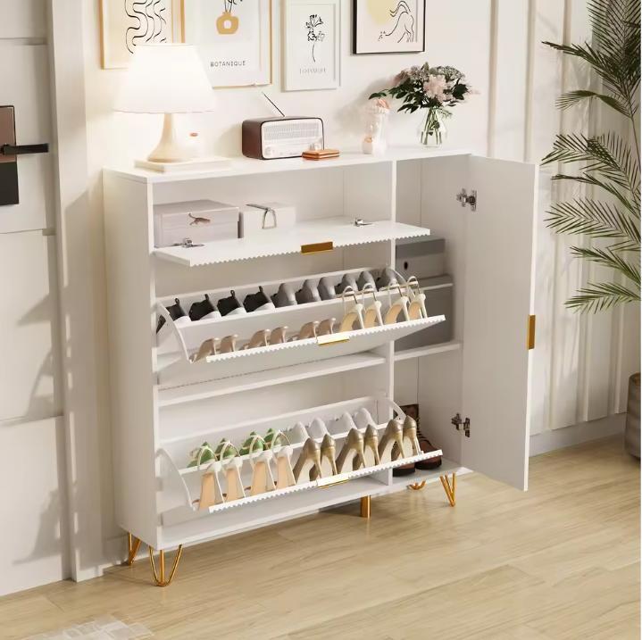 Schoenenkast met 3 Vouwladen en Opbergvakken – Ruimtebespare, Huis en Inrichting, Kasten | Schoenenkasten, Nieuw, Verzenden