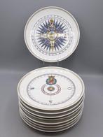 Royal Copenhagen - Bord (9) - Set of compass plates -, Antiek en Kunst