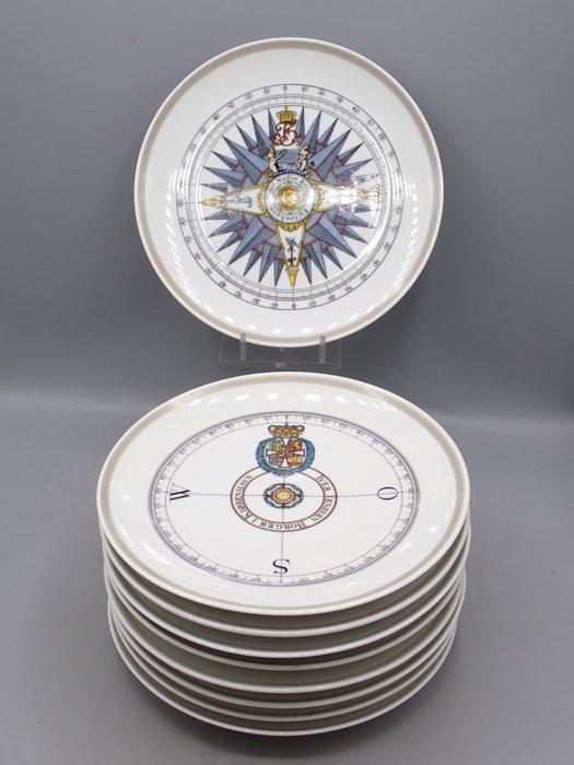 Royal Copenhagen - Bord (9) - Set of compass plates -, Antiek en Kunst, Antiek | Meubels | Tafels