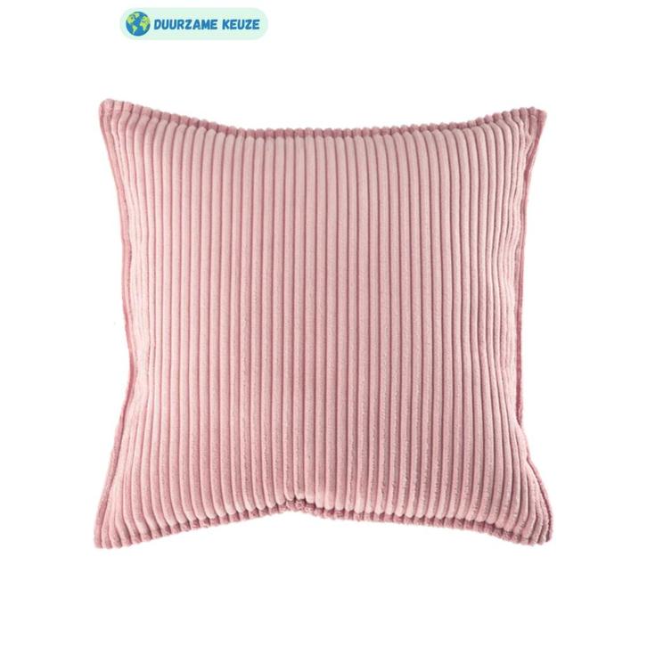 Roze corduroy sierkussen – zacht, stijlvol en duurzaam de., Kinderen en Baby's, Kinderkamer | Inrichting en Decoratie, Nieuw, Ophalen of Verzenden
