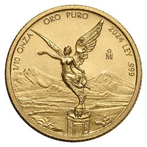 Gouden Mexican Libertad 1/10 oz 2024, Postzegels en Munten, Munten | Amerika, Zuid-Amerika, Losse munt, Goud, Verzenden