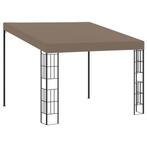 vidaXL Wandprieel 3x3 m stof taupe, Tuin en Terras, Partytenten, Verzenden, Nieuw