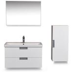 Xellanz Badmeubel - 80cm - Keramische Wastafel + Spiegel +, Huis en Inrichting, Badkamer | Badkamermeubels, Ophalen of Verzenden