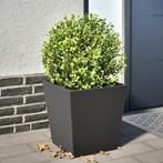 vidaXL Plantenbak 40x40x40 cm staal zwart, Tuin en Terras, Bloembakken en Plantenbakken, Verzenden, Nieuw, Metaal