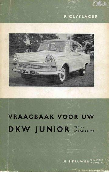 vraagbaak voor uw DKW Junior 750 en 800, 1957-1962 beschikbaar voor biedingen