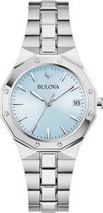 Bulova 96M169 Classic dameshorloge parelmoer, Sieraden, Tassen en Uiterlijk, Horloges | Dames, Overige merken, Staal, Staal, Verzenden