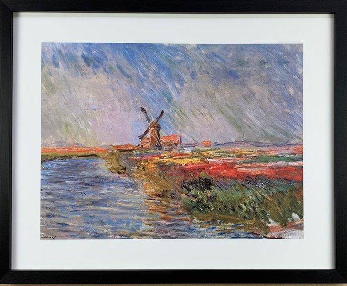 Claude Monet (after) - Champ de Tulipes 40x50cm in Gallery, Antiek en Kunst, Kunst | Tekeningen en Foto's