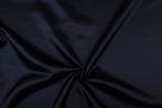 Glanzende stof marineblauw - Satijn stof 50m op rol, Hobby en Vrije tijd, Stoffen en Lappen, 200 cm of meer, Nieuw, Polyester