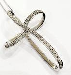 Ketting met hanger - 18 karaat Witgoud -  0.66ct. tw.