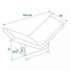 ProPlus Bootvangmuil – PE Zwart – 80x150x70 mm – Ø12, Watersport en Boten, Ophalen of Verzenden, Nieuw