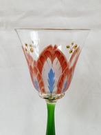 Theresienthal - Wijnglas - Wijnglas met emaille, Antiek en Kunst, Antiek | Glas en Kristal