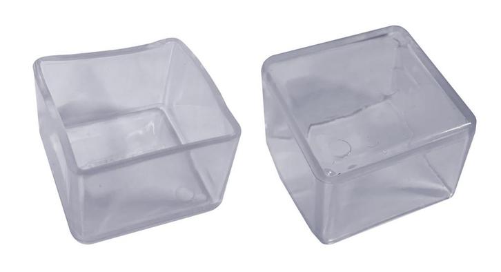 Flexibele stoelpootdop (omdop, vierkant, 38 mm, transparant, Huis en Inrichting, Woonaccessoires | Overige, Nieuw, Ophalen of Verzenden