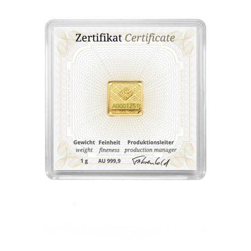1 gram goudbaar Geiger (met certificaat), Postzegels en Munten, Edelmetalen en Baren, Goud, Verzenden