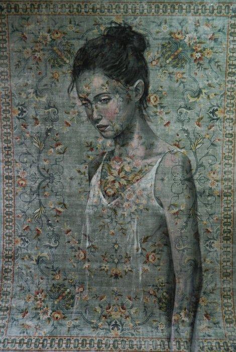 Jacqueline Klein Breteler - “Isolation 3.”-painting on a, Antiek en Kunst, Kunst | Schilderijen | Modern