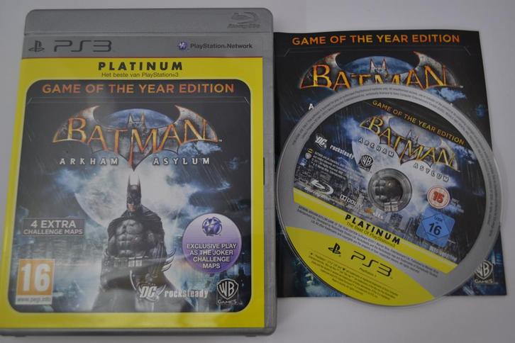 Batman Arkham Asylum - Platinum (PS3), Spelcomputers en Games, Games | Sony PlayStation 3, 1 speler, Zo goed als nieuw, Verzenden