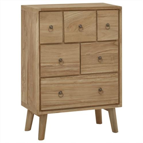 vidaXL Ladekast 56x30x80 cm massief teakhout, Kinderen en Baby's, Kinderkamer | Commodes en Kasten, Nieuw, Verzenden