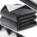 KESSER® XL Fleece deken - Extra zacht - 150x200cm - Antracie, Verzenden, Nieuw