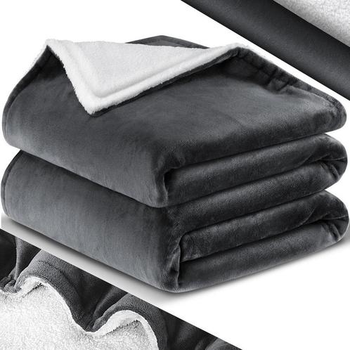 KESSER® XL Fleece deken - Extra zacht - 150x200cm - Antracie, Huis en Inrichting, Overige Huis en Inrichting, Nieuw, Verzenden