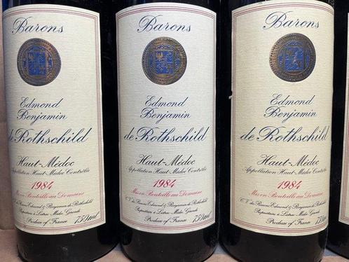 1984 Barons Edmond & Bejamin Rothschild Haut-Médoc -, Verzamelen, Wijnen