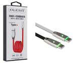 Olesit Gecertificeerde TPE TYPE-C USB-C Kabel 1mtr Fast Char, Nieuw, Verzenden