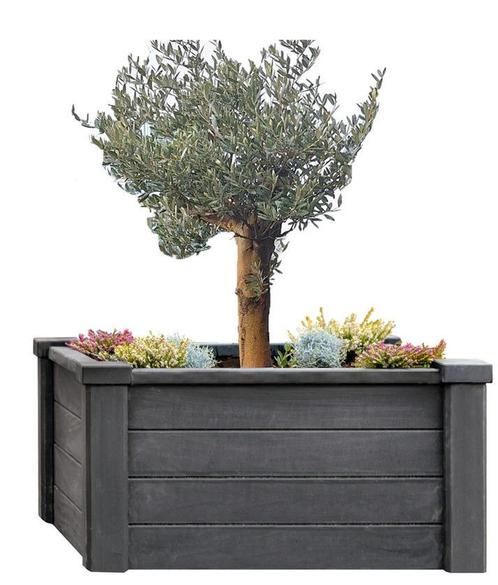 Betonnen bloembak, Tuin en Terras, Bloembakken en Plantenbakken, 30 tot 60 cm, 60 tot 100 cm, Tuin, Vierkant, Nieuw, Beton, Verzenden