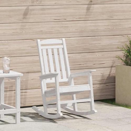 vidaXL Tuin Schommelstoel Wit 70 x 92 x 108cm Kunststof, Tuin en Terras, Tuinstoelen, Nieuw, Verzenden