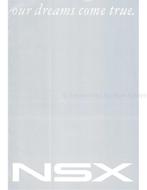 1996 HONDA NSX BROCHURE JAPANS, Boeken, Nieuw, Honda, Author