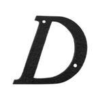 Letter D/ 101mm smeedijzer zwart, Verzenden, Nieuw, Overige typen
