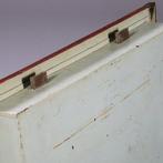 Geldkist of strongbox Engeland ca 1875 IJzer gehout in bloem, Antiek en Kunst, Ophalen of Verzenden