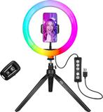 2dekans | Studio ME Multi Kleuren Ringlamp met Statief - 10, Ophalen of Verzenden, Zo goed als nieuw