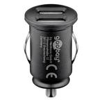 USB autolader | Goobay | 2 poorten (USB A, 15.5W, Zwart), Verzenden, Nieuw