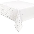 Wit Tafelkleed Confetti Goud 2,13m, Hobby en Vrije tijd, Feestartikelen, Nieuw, Verzenden