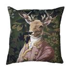 gobelin kussen baron hert paars 45x45cm, Huis en Inrichting, Verzenden, Nieuw