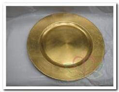 Onderbord Rond Goud 33 cm, Huis en Inrichting, Woonaccessoires | Kunstplanten en Kunstbloemen, Nieuw, Ophalen of Verzenden