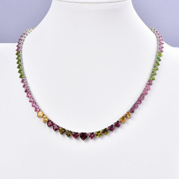 Zonder Minimumprijs - Halsketting Zilver - Tourmaline -, Sieraden, Tassen en Uiterlijk, Kettingen