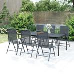 vidaXL Tuintafel 200x100x72 cm staalgaas antracietkleurig, Tuin en Terras, Verzenden, Nieuw, Metaal