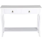 HOMdotCOM Sideboard dressoir met 2 laden wit 100 x 33 x 76cm