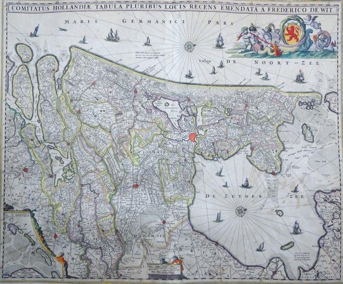 Nederland - Nederland, Utrecht, Gelderland; F. de Wit -, Boeken, Atlassen en Landkaarten