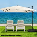 2dekans | Coast 300 x 300 cm Zweefparasol met Zwengel,, Ophalen of Verzenden, Zo goed als nieuw