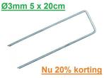 Gronddoekpennen - gronddoekpen - worteldoekhaken Voordeel., Tuin en Terras, Gras en Kunstgras, Verzenden, Nieuw, 20 m² of meer