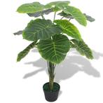 Kunst taro plant met pot 70 cm groen (Kunstgras-Planten), Nieuw, Verzenden