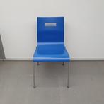 Van der Sluis houten stapelstoelen - blauw (alleen per set), Nieuw, Ophalen of Verzenden