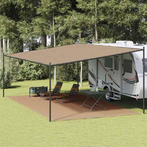 vidaXL Tenttapijt 400x600 cm taupe, Caravans en Kamperen, Kampeeraccessoires, Nieuw, Verzenden