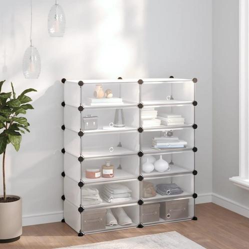 vidaXL Schoenenrek 94,5x36,5x106 cm polypropeen transparant, Huis en Inrichting, Kasten | Schoenenrekken, Nieuw, Verzenden