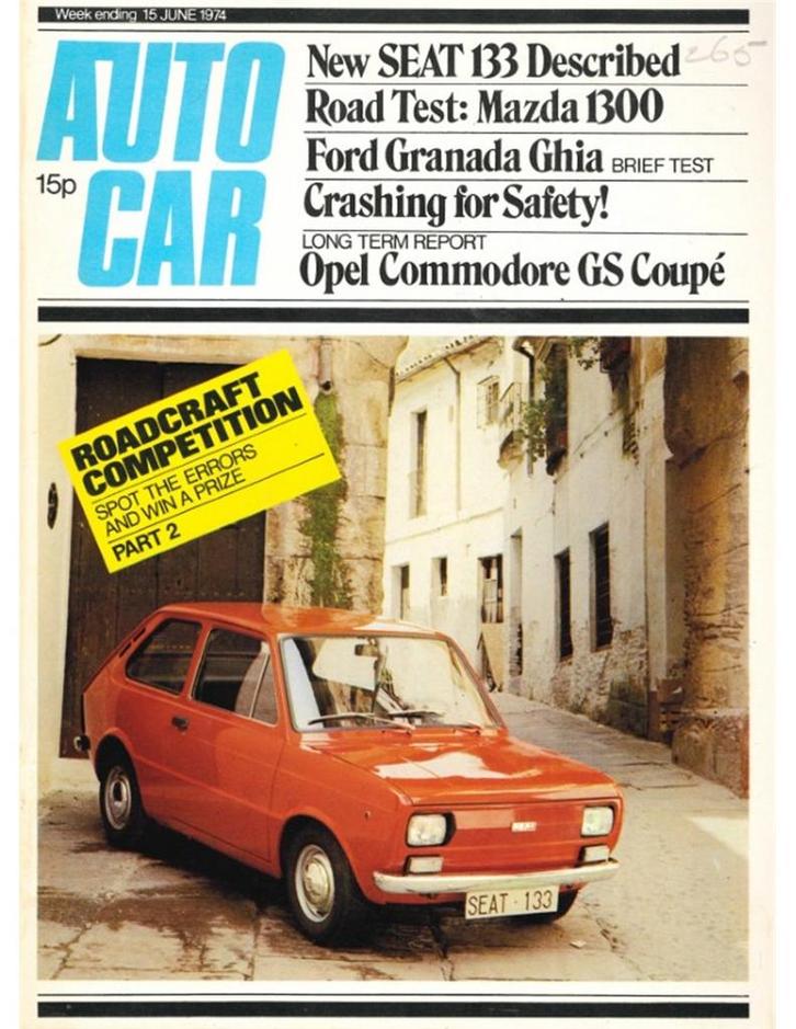 1974 AUTOCAR MAGAZINE 4052 ENGELS, Boeken, Auto's | Folders en Tijdschriften