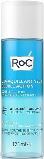 ROC DOUBLE ACTION EYE MAKE-UP REMOVER FLACON 125 ML, Verzenden, Nieuw