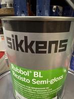 SIKKENS RUBBOL BL Rezisto semi gloss - ral 9010 - 1 liter, Doe-het-zelf en Verbouw, Verf, Beits en Lak, Overige kleuren, Nieuw