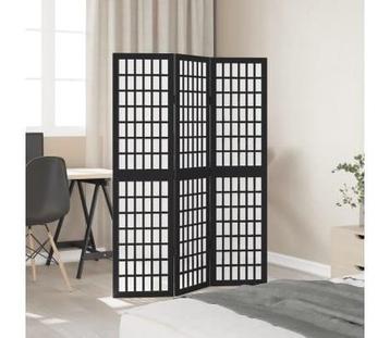 Roomdivider 3 panelen hout zwart | tweedekansje | 64% beschikbaar voor biedingen