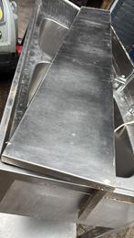RVS werkblad / wandschap 200x30 bxd cm, Zakelijke goederen, Horeca | Keukenapparatuur, Ophalen of Verzenden, Gebruikt