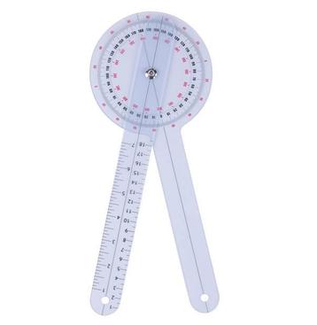 Goniometer 30cm - 0° tot 360° per 1° gradenboog - hoekmeter